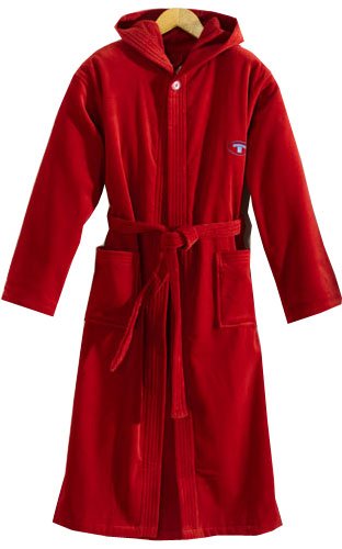 Morgenstern 5071/6 Tom Tailor Uni-Jugendbademantel rot