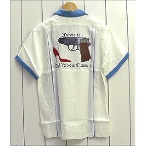 【クリックで詳細表示】(ドライボーンズ)DryBones ボーリングシャツ「Movie is」