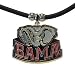 Alabama Crimson Tide Logo Pendant Rubber Necklace - NCAA College Athletics Fan Shop Sports Team Merchandise