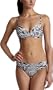 Calvin Klein Women's Animal Print Underwire Bikini Swimsuit,Black/White,4