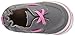 Robeez Baby-Girl's Trendy Trainer Slip-On, Boatin' Betty Grey/Pink, 12-18 Months M US Infant