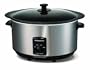 Morphy Richards 48705 Brushed Slow Cooker Searing, 6 L, 163 Watt