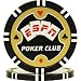 100 ESPN Poker Club Professional Poker Chips - Black
