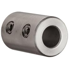 Climax Metal RC-031-S  Coupling, Stainless Steel Grade 303, 5/16" Bore , 5/8" OD, With 10-32 x 1/8 Set Screw