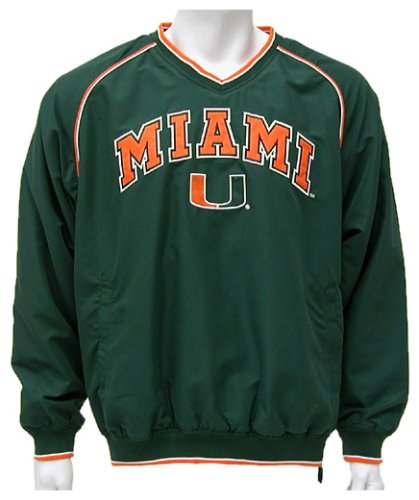 Buy Miami Florida Hurricanes Mens Stratus Pullover Jacket by Colosseum Athletics