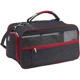 Bark N Bag Organic Denim Pet Dog Cat Airline Approved Soft Sided Crate Bag Tote Carrier Crate Large Carrier Size 20