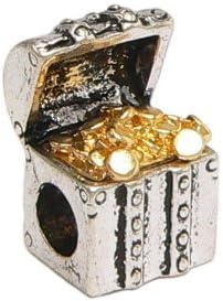 Christmas Treasures Chest Charm With Gold Plated Coins - Exclusive Windsor Sterling Design
