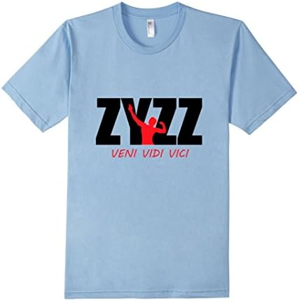Zyzz Veni Vidi Vici Bodybuilding Shirt - Male Large - Baby Blue