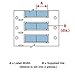 Brady 3PS-500-2-BL-2, 130208 0.5" Dia.x1" Blue Double Sided Wire Marking Sleeve, 1 Roll of 1000 pcs