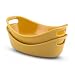 Rachael Ray Bubble and Brown Set of 2 Stoneware 12-Ounce Au Gratin Dishes, Yellow