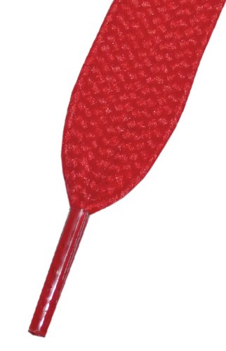 Super Fat Colored Skate Shoelaces NEON RED 20mm x 120cm