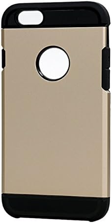 iPhone 6 (4.7) Case, Sleekarmor Heavy Duty Hybrid Protective Armor Case Cover for Apple iPhone 6 (4.7) Smart Phones - 2014 (Gold)