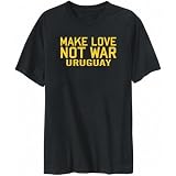 T-Shirt Mens Black   Uruguay NOT WAR   Countries Large