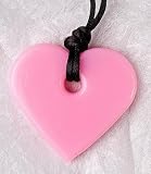 Smart Mom Rose Quartz Heart Pendant Teething Necklace