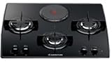 Hotpoint-Ariston - TD 631 Sixhabk - Plaque de Cuisson Mixte - Int&eacute;grable - 60 cm - Noir