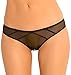 Rene Rofe Women's Crotchless Naughty Knickers Panty, Black, Small/Medium