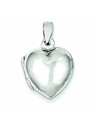 Genuine .925 Sterling Silver Plain Domed Heart Locket 2.5 Grams. 100% Satisfaction Guaranteed.