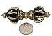 Tibetan Buddhist Brass (Vajra) Thunderbolt Nine Spokes Dorjee/Dorji