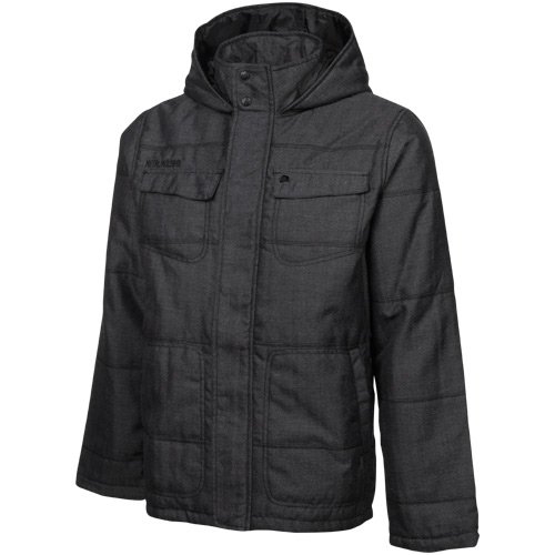 :Metal Mulisha Wanted Full Zip Hoodie Jacket - Charcoal (Medium)