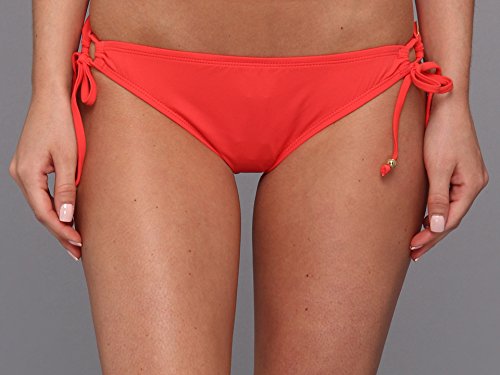 GUESS Women s Triple Threat Tunnel Bikini Bottom Red Swimsuit Bottoms XS (3)