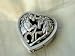 Jewelry Box Pewter Horse & Horse Shoe Embossed Heart