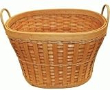 Rustic Woven Oval Multi Use Utility Baskets Or Decorative Item 3-pc Set In 3 Sizes