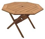 Patio Outdoor Table - Octogonal Folding Table - Eucalyptus Wood - Wood Finish - INT - BT - 313 - B000QS5PGU