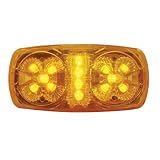 Amber 14 LED Truck Trailer Side Marker Clearance Light Reflector Style Design 