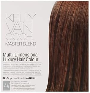 Master Blend Multi-Dimensional Luxury Hair Colour, 4V Light Cool Brown 1 Kit