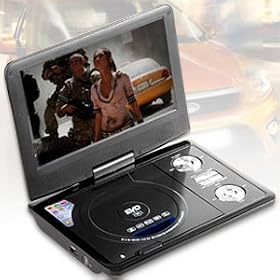 9.5" Portable DVD Player Car, TV+GAME+CD+MP3+COPY+CD EVD+ Media Player TV EVD UK