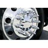 10 Chrome ABS Lug Nut Covers Towering Inferno Flames 33mm by Global Parts