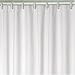 Fabric Shower Curtain Liner - White