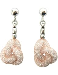 O&G Australia Cubic ZirconiaMesh 925 Sterling Silver with Rose Gold Plating Earrings