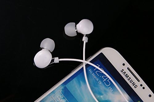 VEEV Sports,Running,Gym,Exercise,Sweatproof Earphone with Microphone,Classic Premium Earbuds with Mic Stereo Headphones | Earphone for iphone 6, ipad, Galaxy S5 Note 3 and Android(White)
