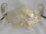 Gold Metal Venetian Carnival Cat Mask/Swarovski Crystals