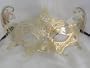 Gold Metal Venetian Carnival Cat Mask/Swarovski Crystals