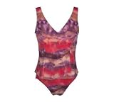 It Figures! Tummy Thinner Collection 2-piece Tie Dye V-neck Tankini Swimsuit $105