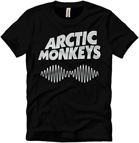 nolimito Men's arctic monkeys T-shirt, Tshirt Black