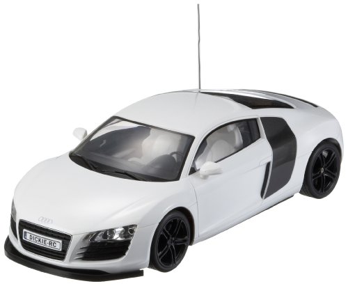 Dickie 201119119 - RC Audi R8, ferngesteuerter Sportwagen, 1:12, 2-Kanal, weiß