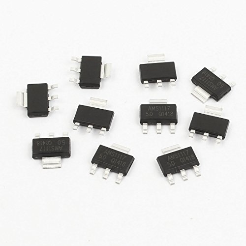 10 Pcs AMS1117-5.0 5V SOT-223 Low Dropout Voltage Linear Regulator IC