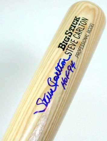 Steve Carlton Autographed/Hand Signed Rawlings Baseball Bat with HOF 94 Inscription PSA/DNA
