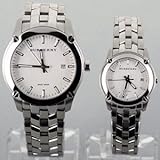 バーバリー BURBERRY New Heritage(ニューヘリテージ) ペア腕時計 カップル用ペアウォッチ(文字盤ホワイト )BU1852/BU1853 並行輸入品