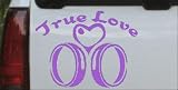 True Love Wedding Rings Heart Car Window Wall Laptop Decal Sticker all sizes