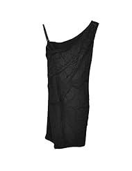 One Shoulder Sleeveless Lace Stretchy Mini Dress 