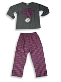 Mis Tee V-Us - Toddler Boys Long Sleeved Pant Set, Charcoal, Red, Blue