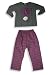 Mis Tee V-Us - Toddler Boys Long Sleeved Pant Set, Charcoal, Red, Blue