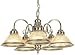 LAMPS PLUS Airway Collection Five Light Chandelier
