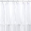 Essence Fabric Shower Curtain - White