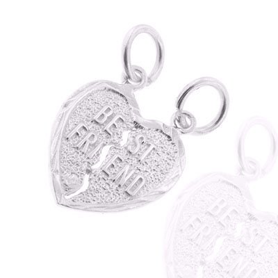 925 Sterling Silver Jewelry, Break-away Heart Bestfriend Charm, Adjustable Fit, Plus Free Special Gift Pouch 925 Sterling Silver Jewelry, Break-away Heart Bestfriend Charm, Adjustable Fit, Plus Free Special Gift Pouch