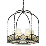 Harlequin Collection 27 Wide 6-Light Chandelier
